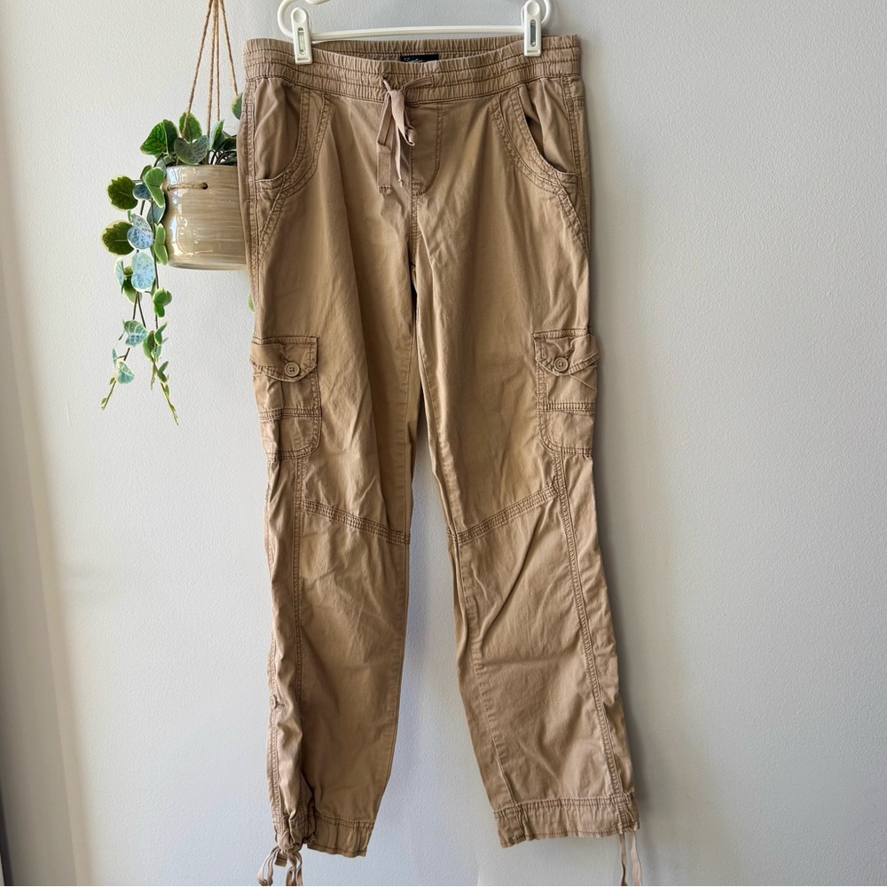 Women's Tan Cargo Scrub Pants